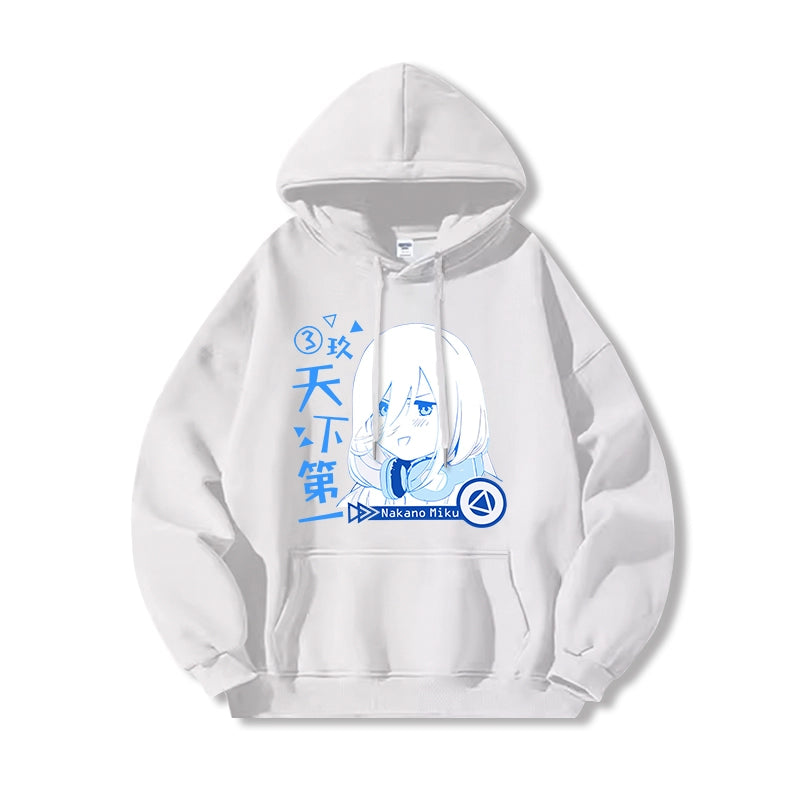 Men's Anime Nakano Print Loose Hoodie