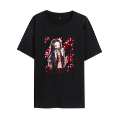 Unisex Anime Pattern Print Short Sleeve T-Shirt