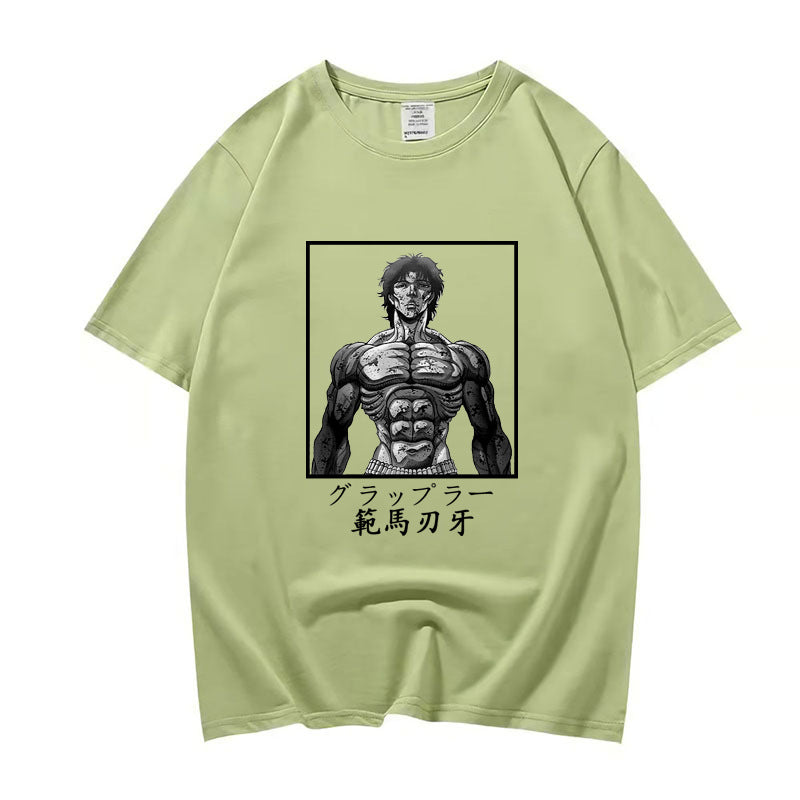 Unisex Baki Hanma Short-sleeved Casual T-shirt