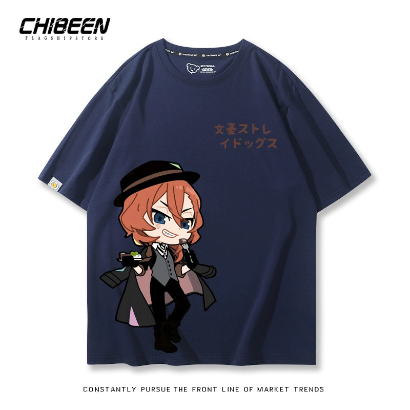 Versatile Dazai Anime Short Sleeve Summer T-Shirt
