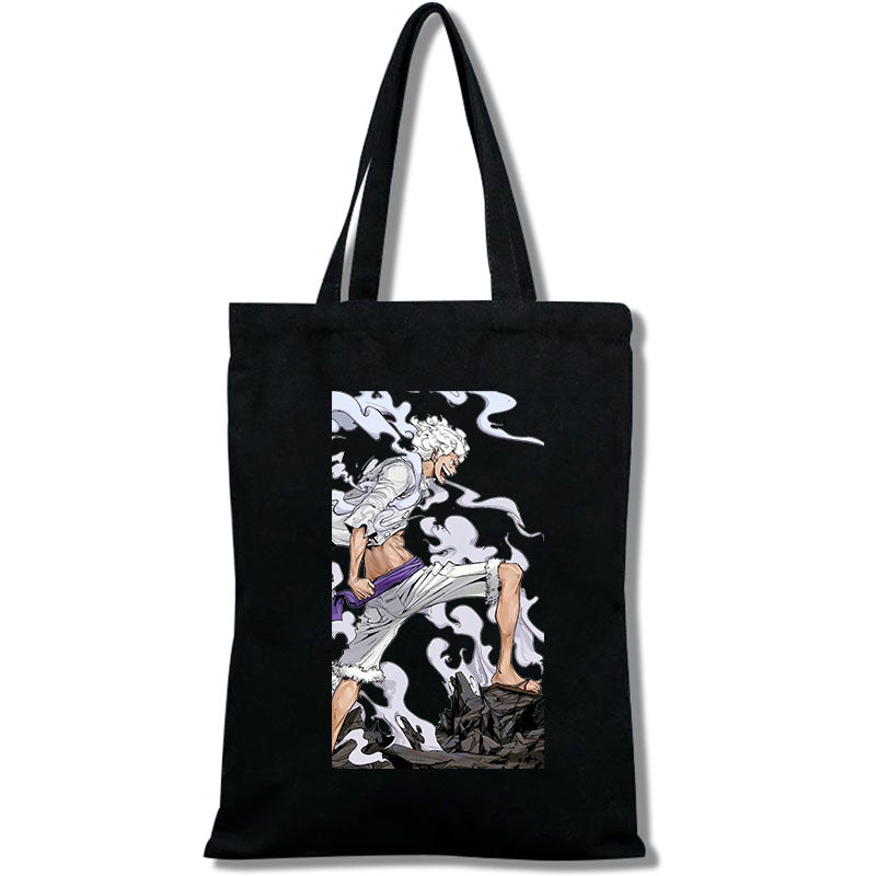 Nika Luffy 5 Gear Printed Canvas Shoulder Bag