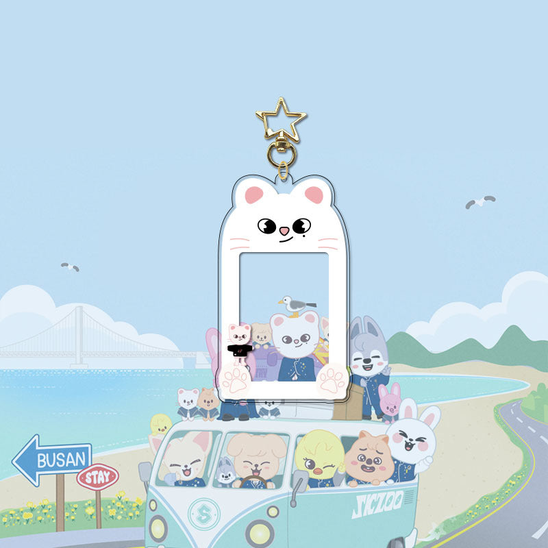 Kpop Cartoon PhotoCard Frame Keychain