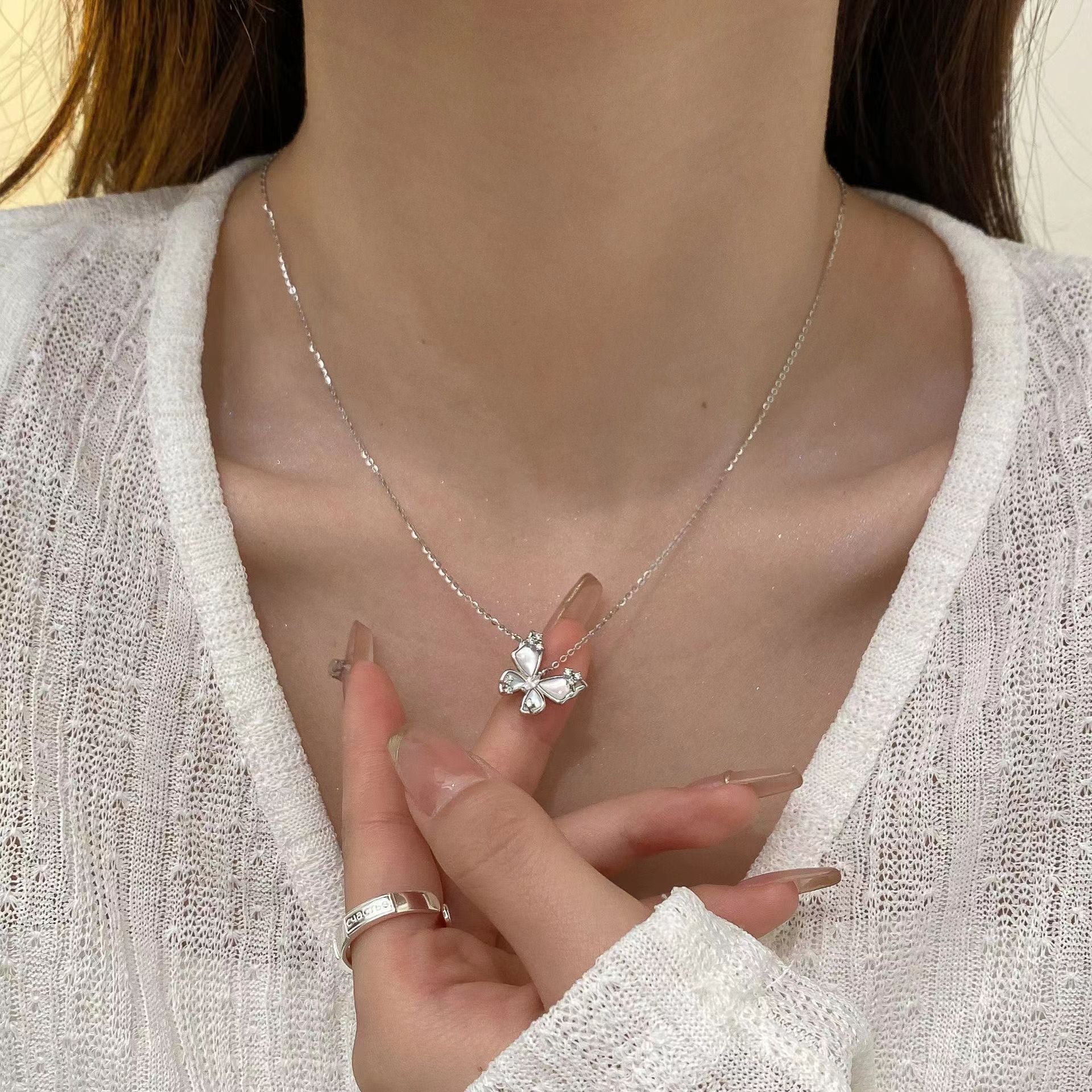 Exquisite Butterfly Pendant Necklace