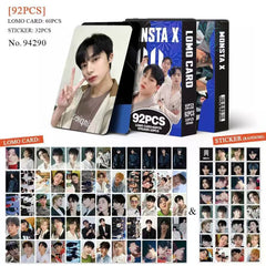 92PCS KPOP LOMO Card Sticker Collection