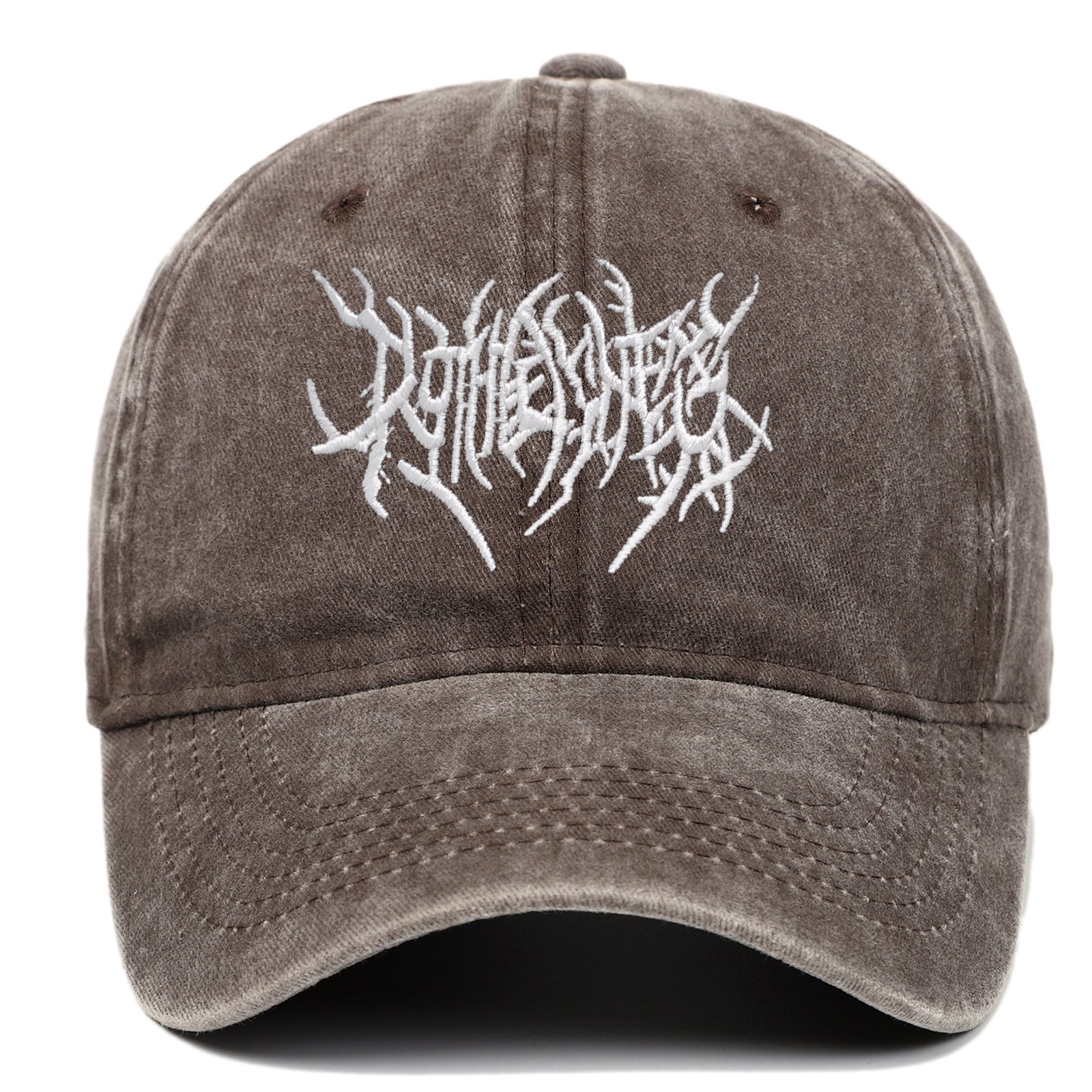 Gothic Vintage Washed Embroidered Baseball Cap