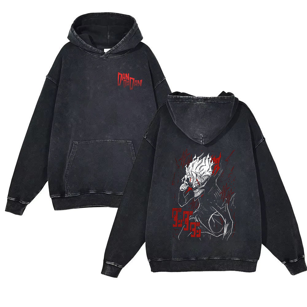 Unisex Dandadan Anime Washed Hoodie