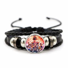 TV Gemstone Leather Bracelet