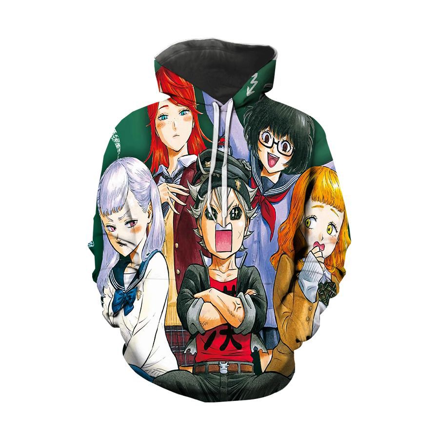 Unisex Anime 3D Print Pullover Hoodie
