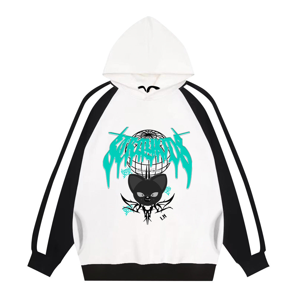 Cute KPOP Evil Doll Printed Pocket Hoodie