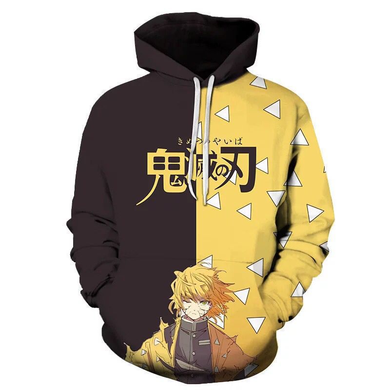 Unisex Trendy Anime Cosplay 3D Printed Pullover Hoodie