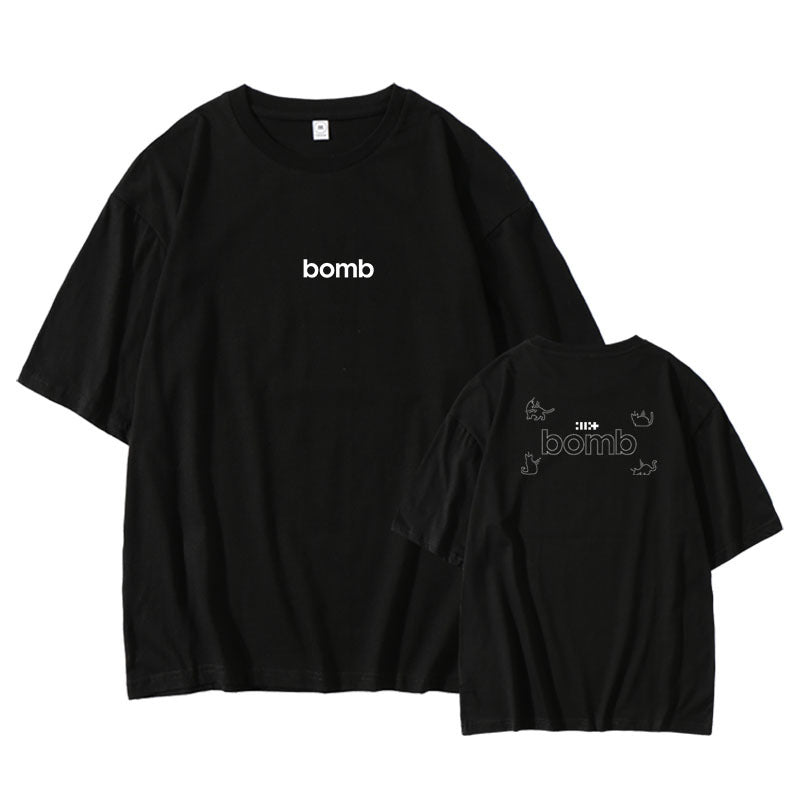 KPOP Album Bomb Round Neck Short-sleeved T-shirt