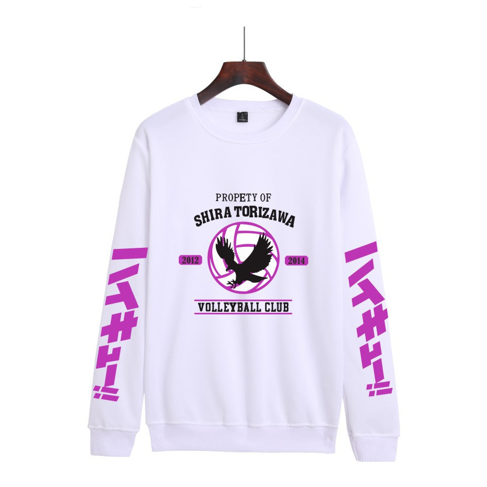 Casual Volleyball High School Crew Neck Sweatshirt