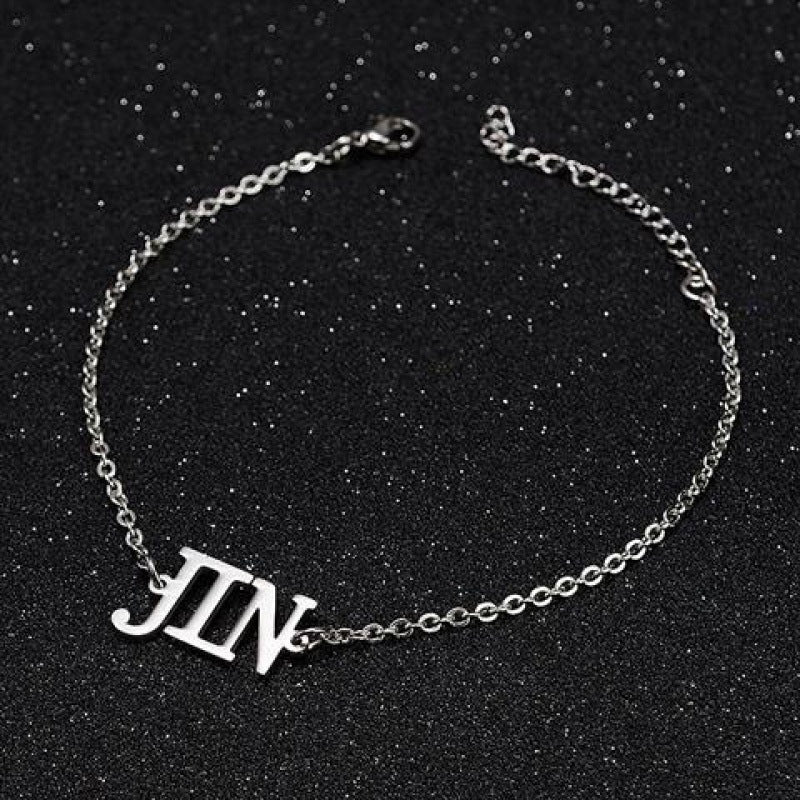 KPOP Logo Stainless Steel Bracelet Necklace