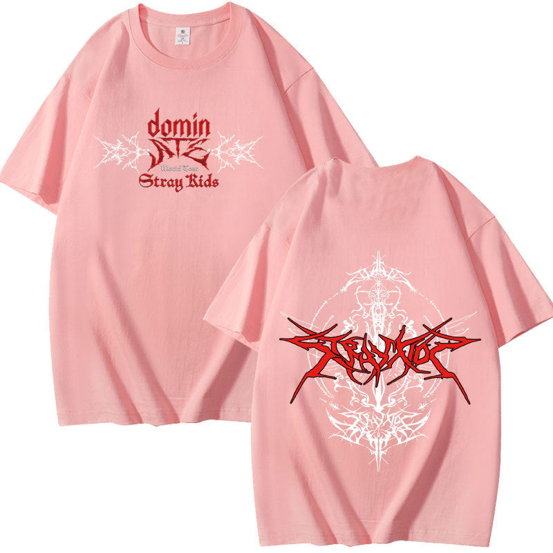 KPOP Dominate Graphic Print Cotton T-shirt
