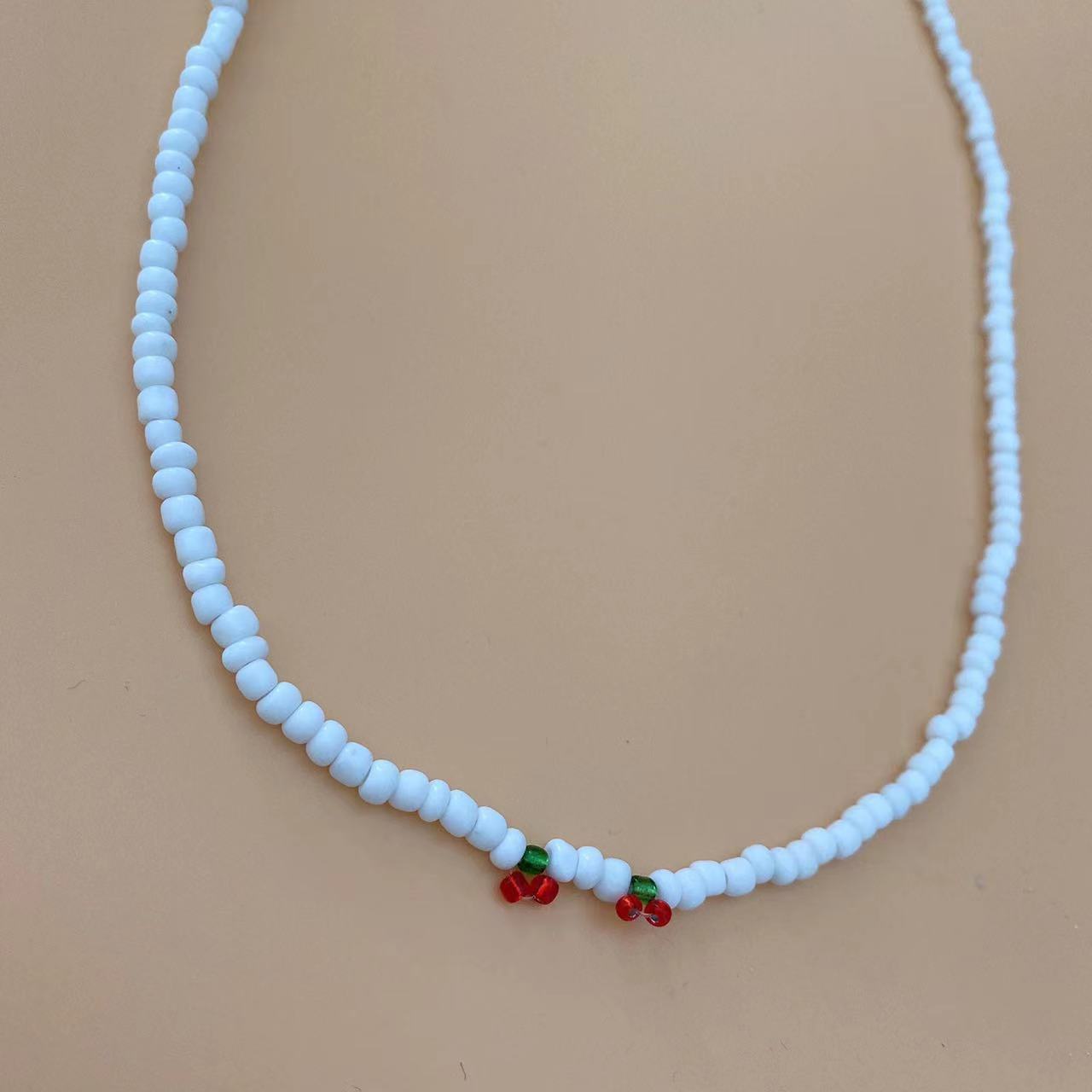 Versatile Cherry Beads Beaded Necklace