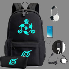 Anime Luminous USB Charging Backpack