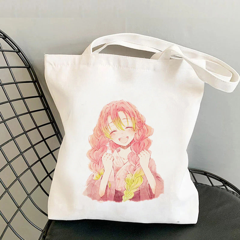 Cute Anime Canvas Handbag