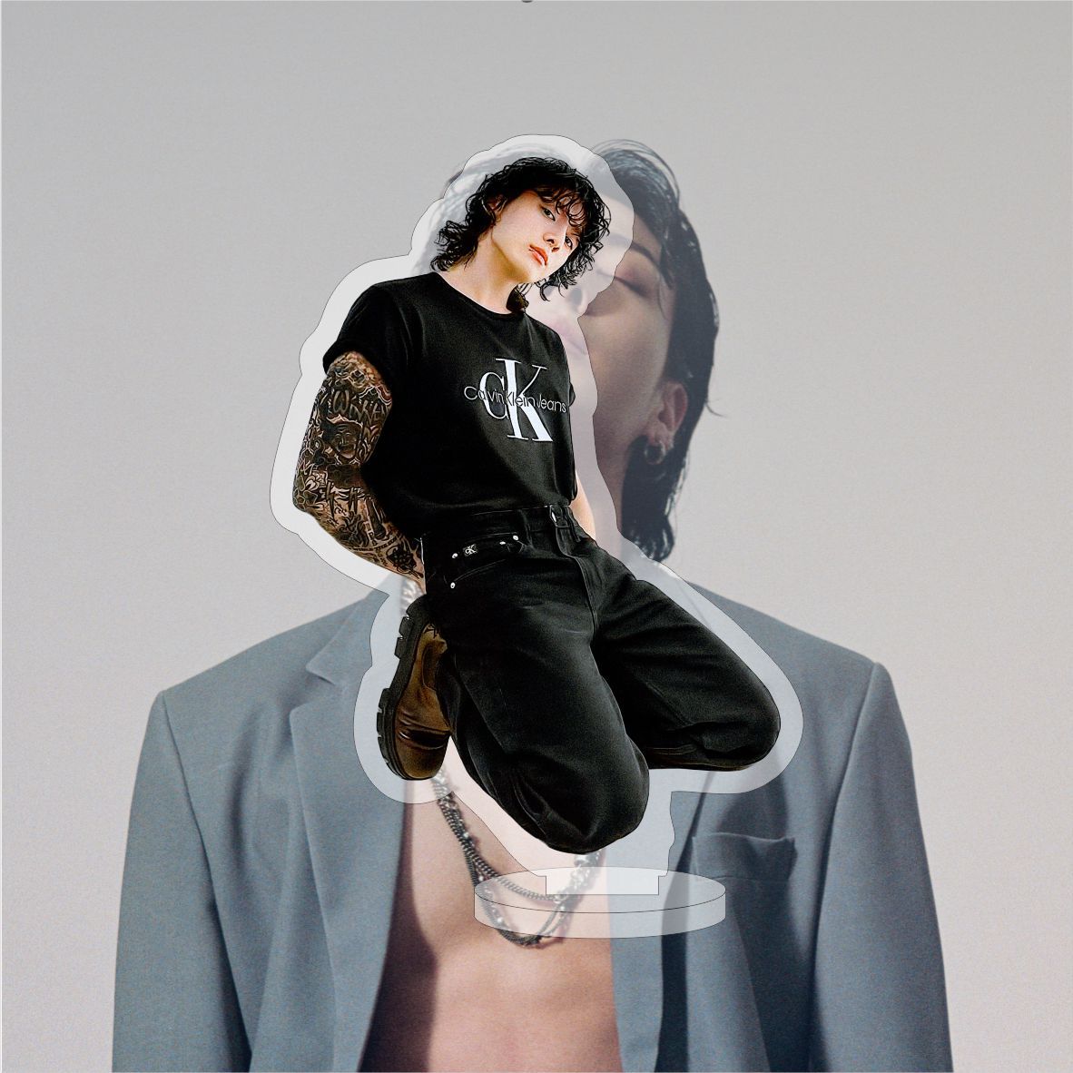 Jung Kook Acrylic Double-sided Standing Ornament