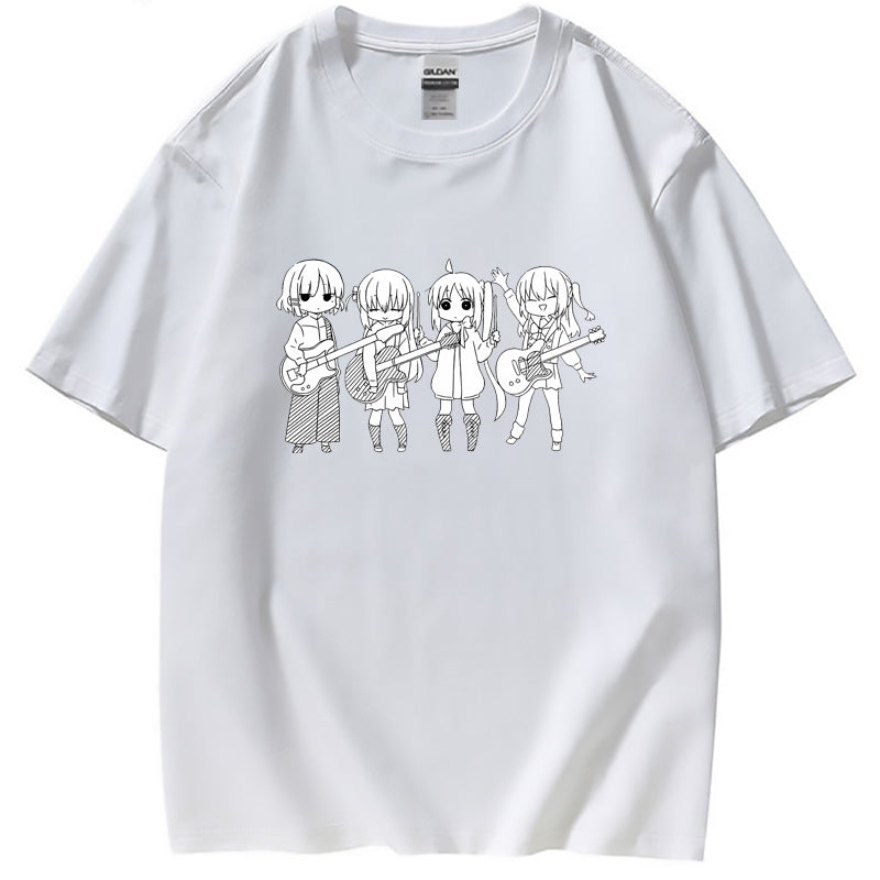 Unisex Casual Anime Short-sleeved Loose T-shirt