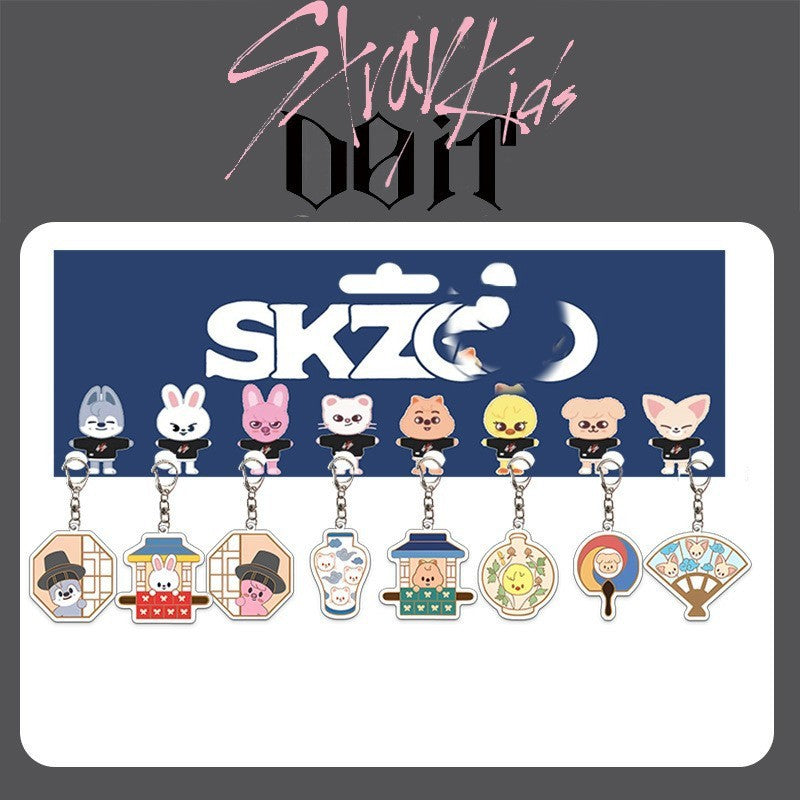 SKZ DOIT Series Acrylic Pendant Keyring Set