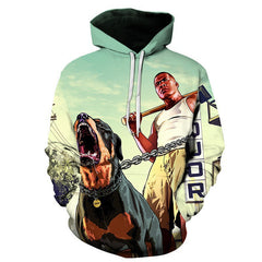 Men's Game Digital Print Pullover Hoodie