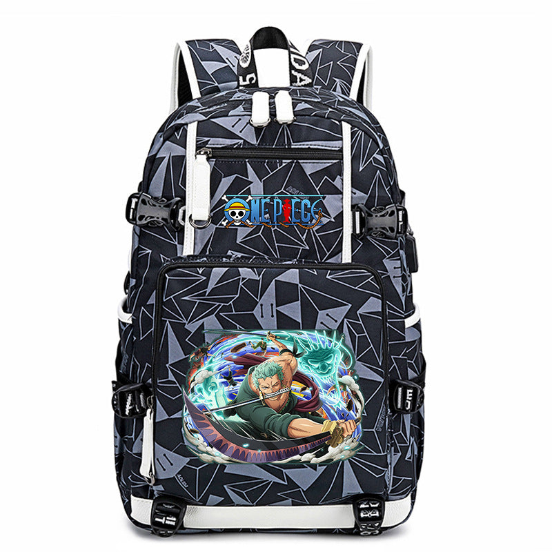 Trendy Anime Luffy School Backpack