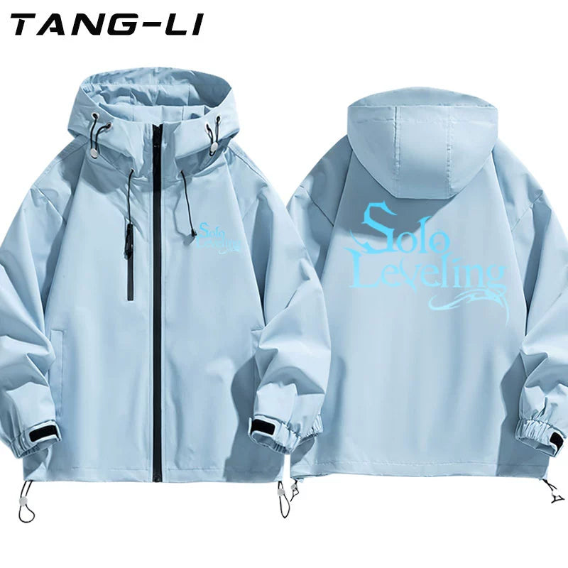 Men's Anime Graphic Print Hooded Jacket