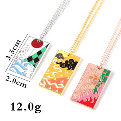 Chic Anime Tanjiro Metal Pendant Necklace