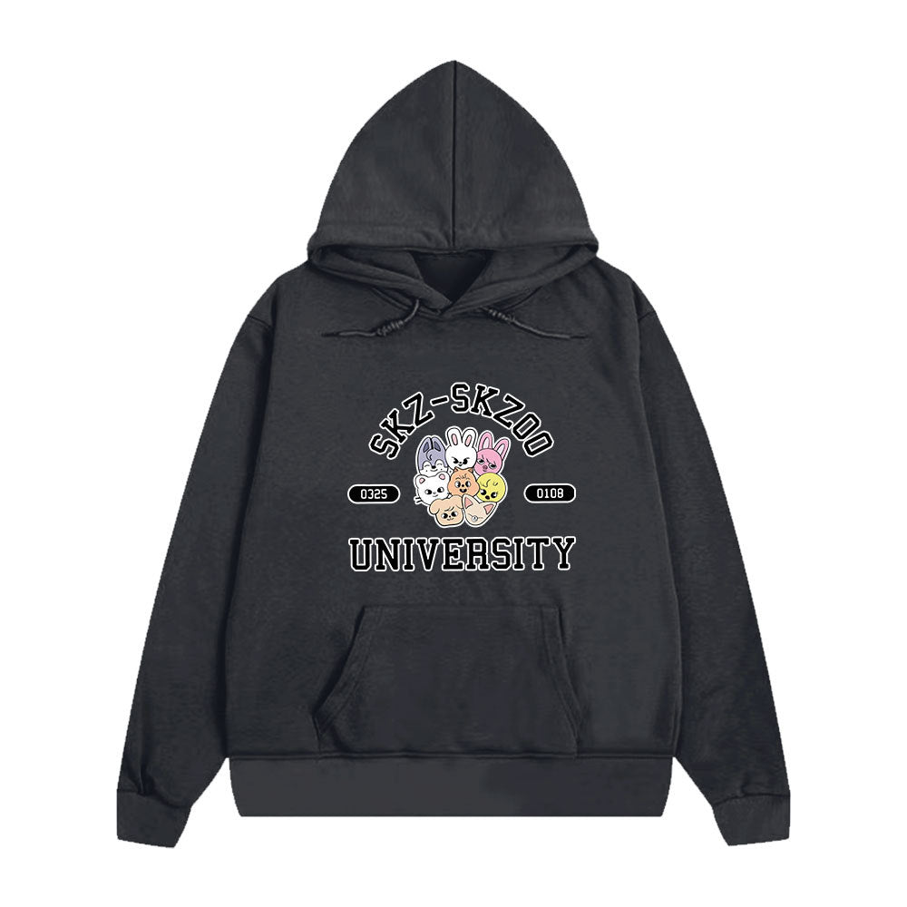 Cute Kpop Cartoon Printed Hoodie