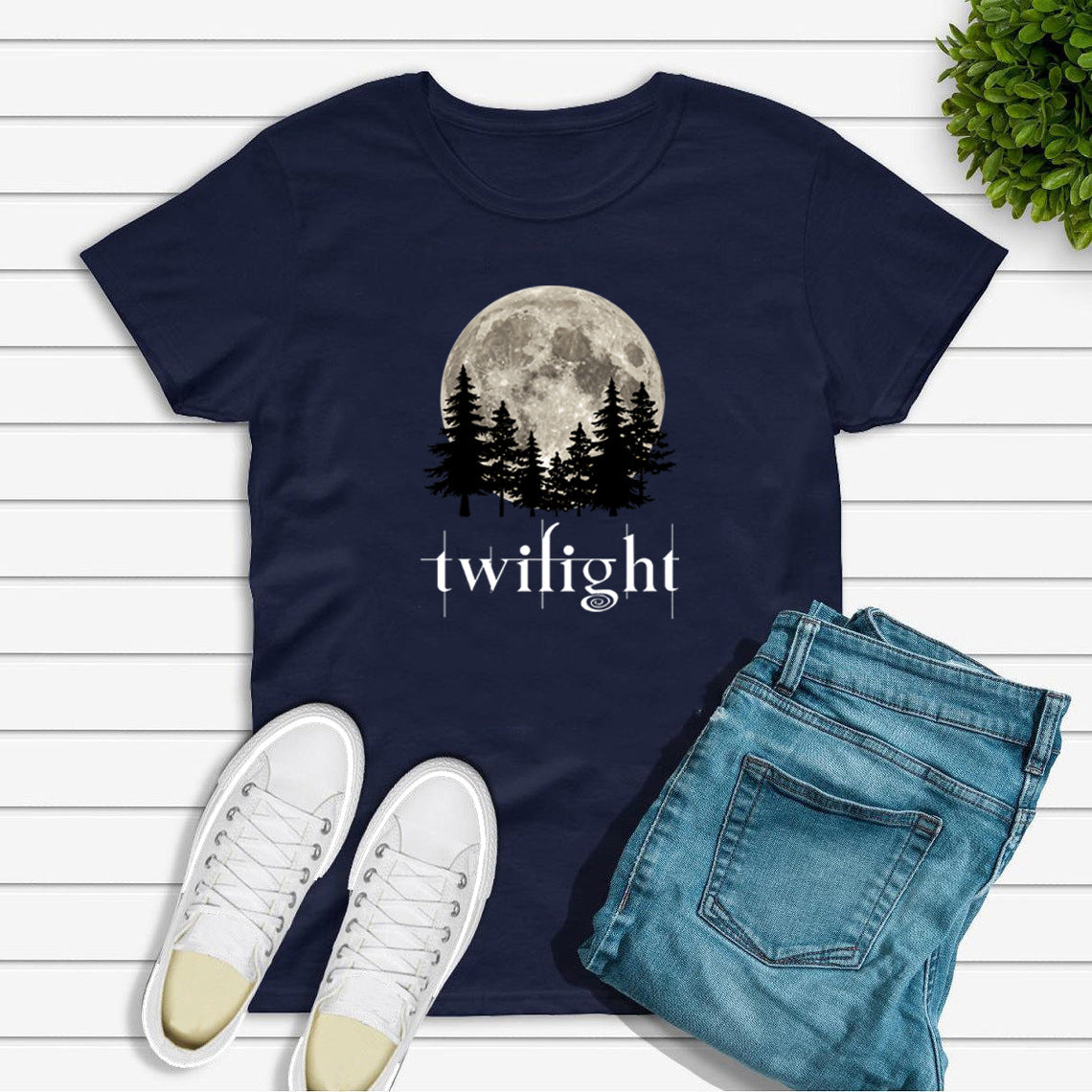 Twilight Moon Graphic T-Shirt