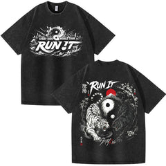 SKZ World Tour Run It LOGO Printed Tee