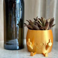 Creative Middle Finger Flower Pot Ornaments