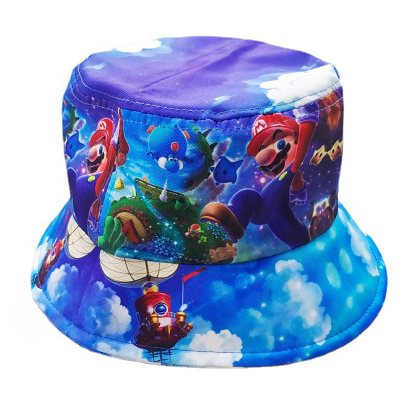 Casual Anime Printed Bucket Hat