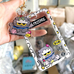 GD Cat Transparent Card Holder Keyring