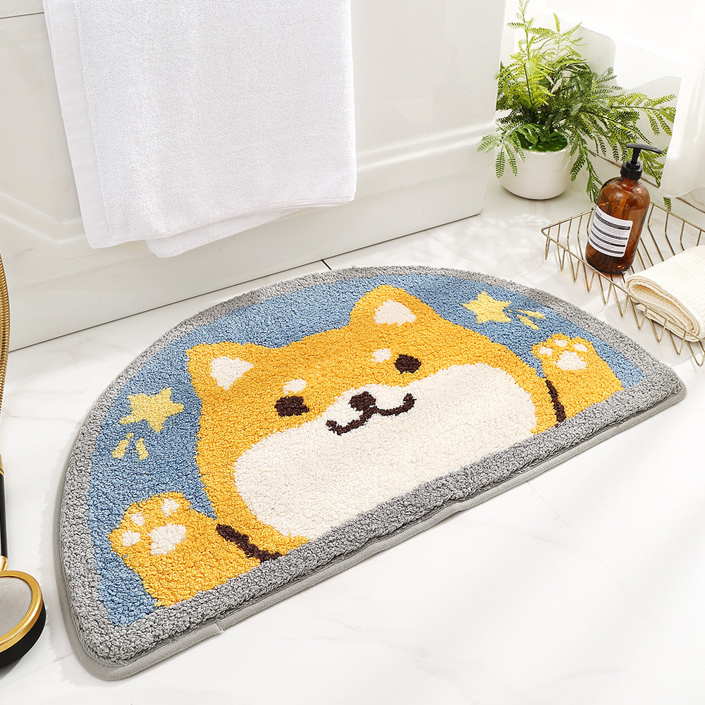 Cartoon Animals Absorbent Floor Mat