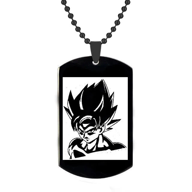 Vegeta Stainless Steel Laser Necklace