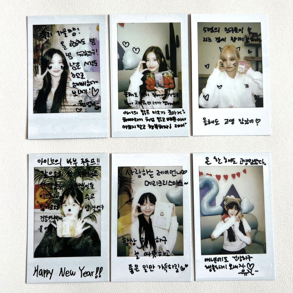 IVE'S Anniversary Polaroid Signature Card