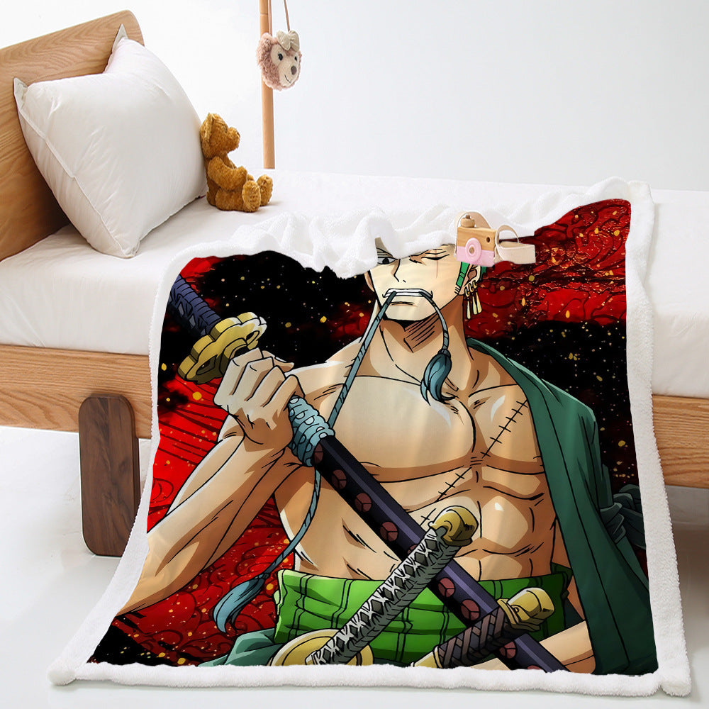 Anime Digital Print Coral velvet Blanket