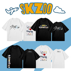 SKZ Cute Cartoon Print Short-sleeved T-shirt