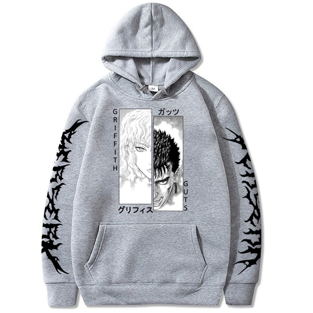 Unisex Griffith & Guts Print Loose Hoodie