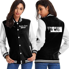 Unisex Anime Logo Printed Baseball Uniform Coat