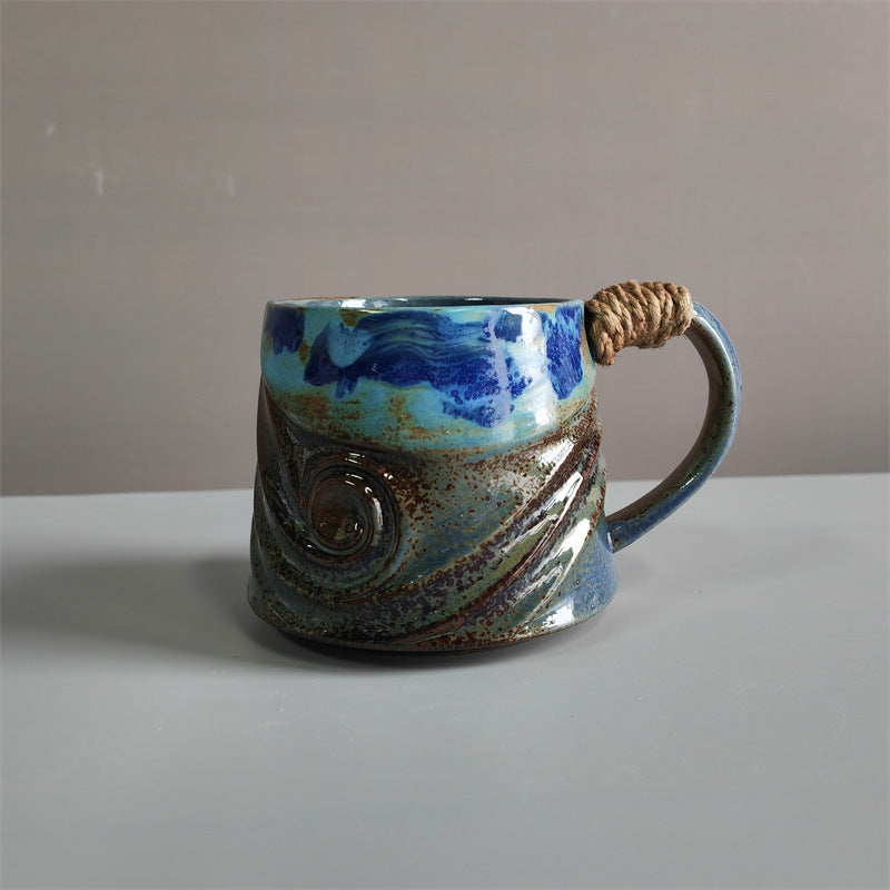 Retro Ceramic Irregular Pottery Mug