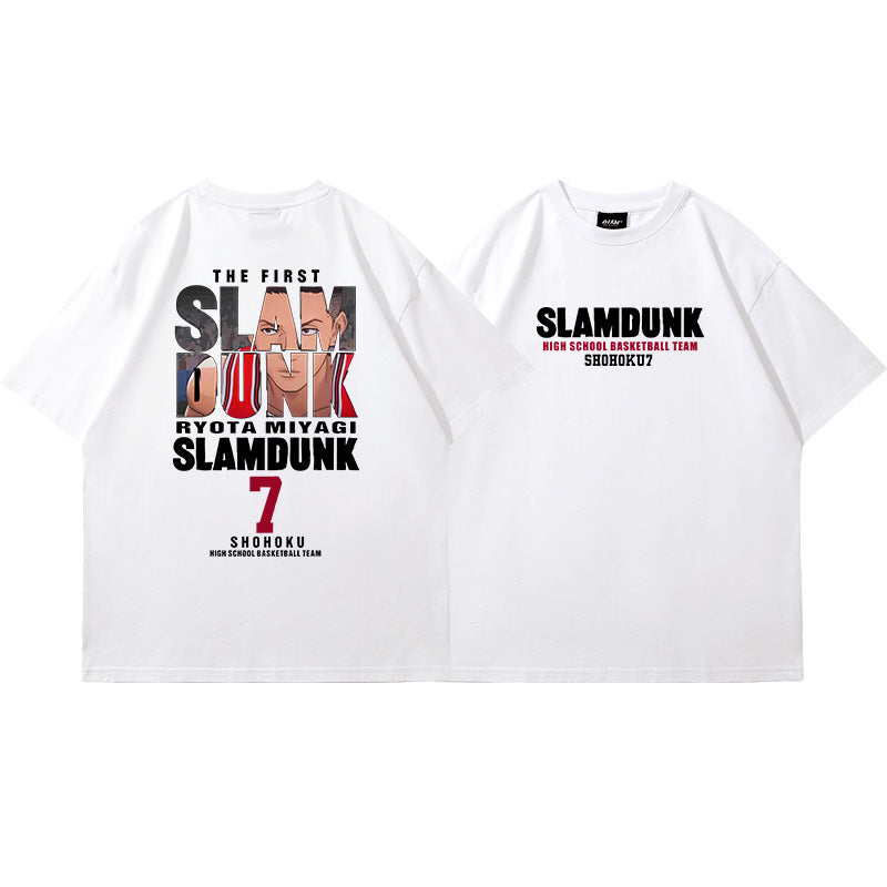 Casual Anime Basketball Loose T-shirt
