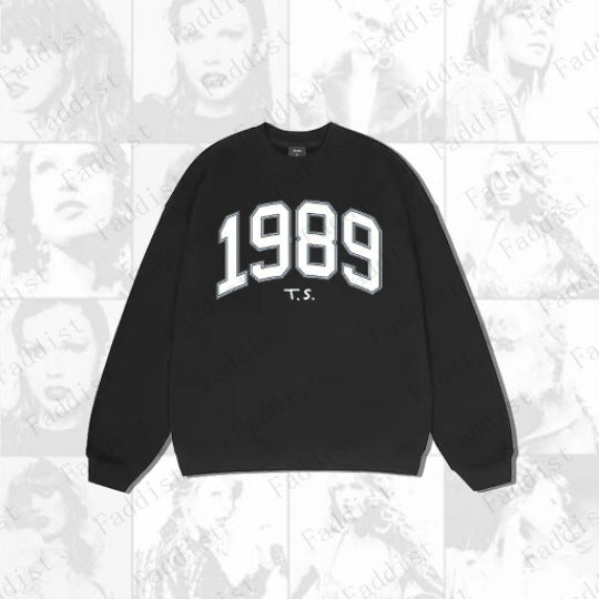 Casual Taylor Stand-up Collar Printed Pullover Sweatshirt