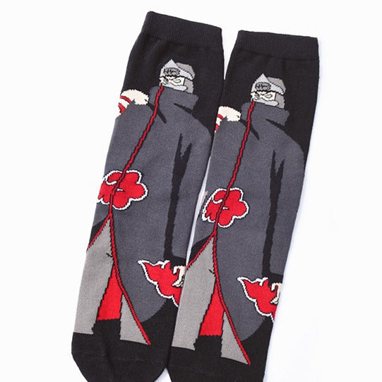 Men's Anime Pattern Mid Length Socks