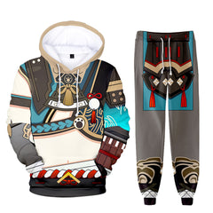 Casual Trendy Game 3D Print Hoodie Trousers Co-ords