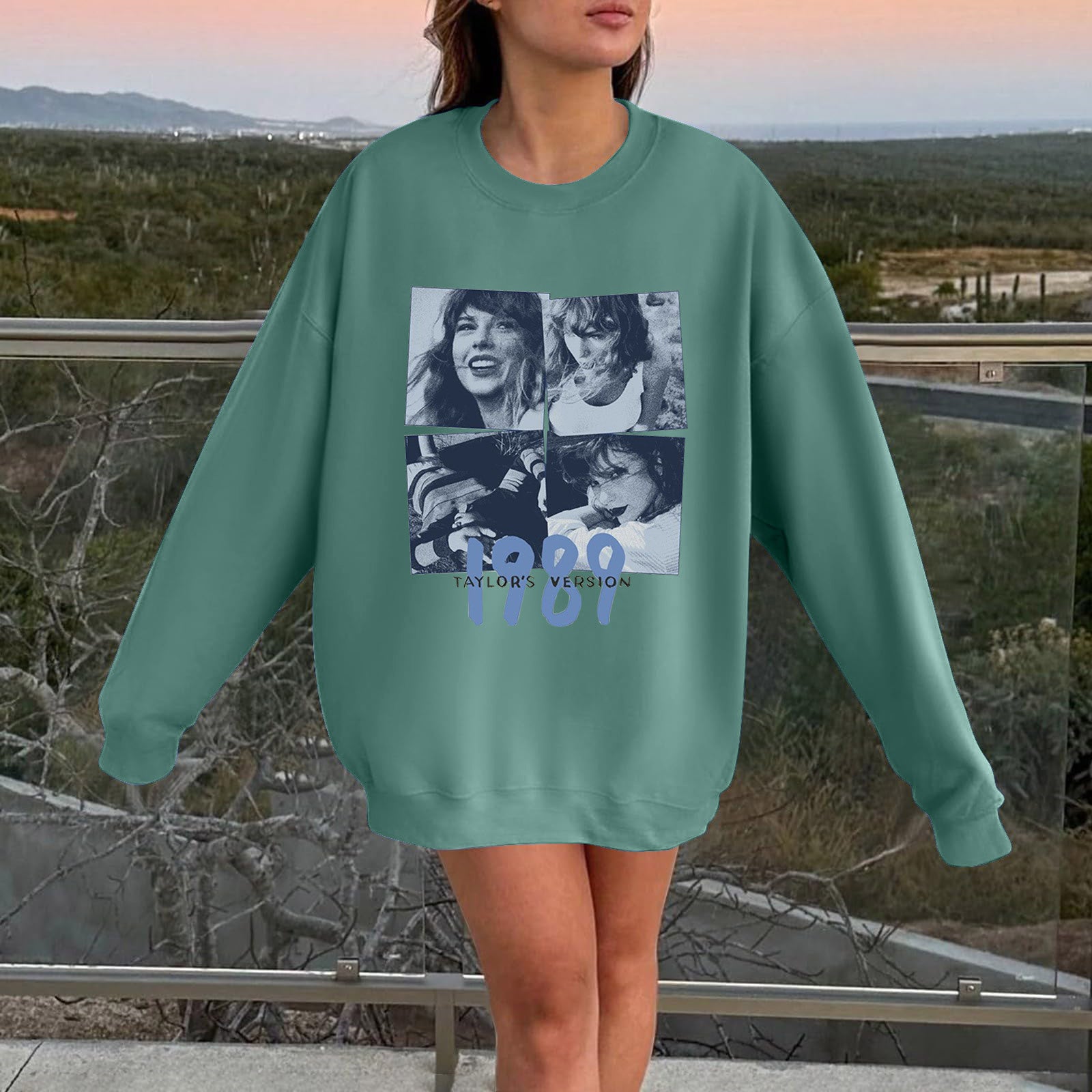 Casual TAYLOR 1989 Long Sleeve Loose Sweatshirt