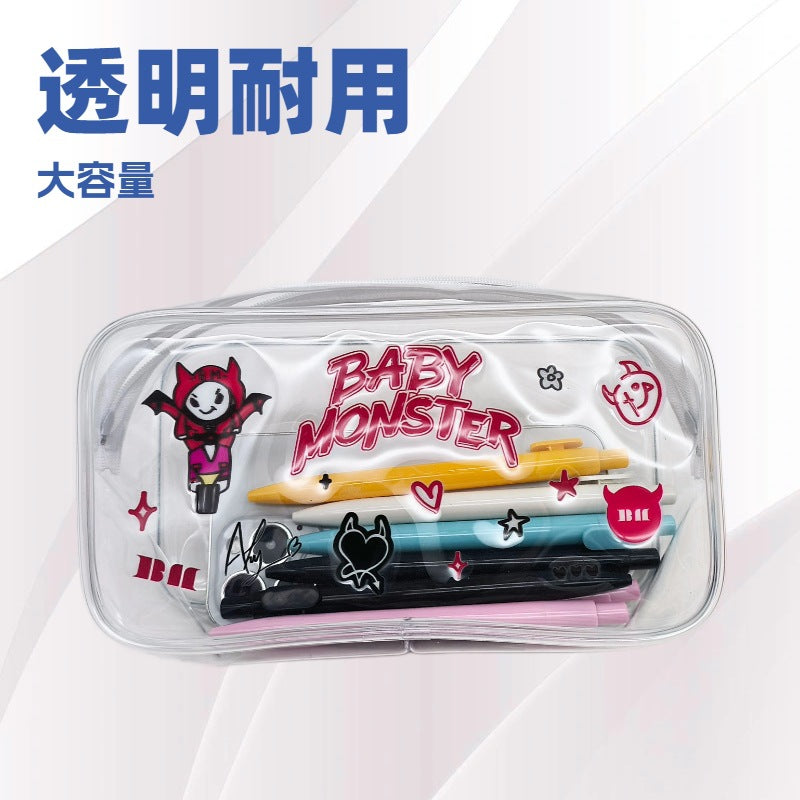 KPOP [SEEYOUHERE] PVC Cosmetic Pencil Bag