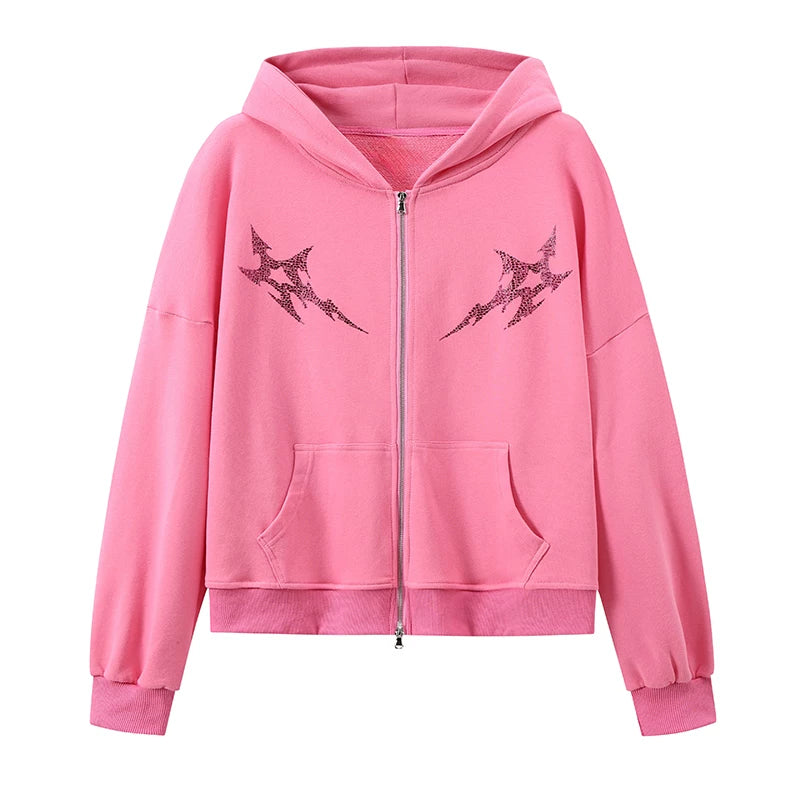 Winter Giselle Karina Ningning Logo Pink Hoodie Top