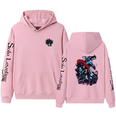Unisex Anime Printed Pullover Hoodie